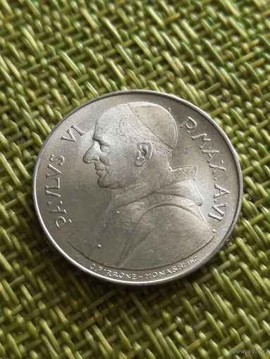 Ватикан 10 лир 1968 г