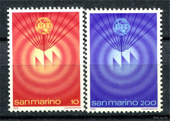 Сан Марино - 1978г. - Техника, электросвязь - полная серия, MNH [Mi 1160-1161] - 2 марки