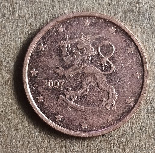 Финляндия 2 евроцента, 2007 г., KM# 99
