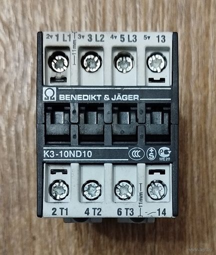 КОНТАКТОР BENEDIKT JAGER K3-10ND10 10A. MADE IN AUSTRIA