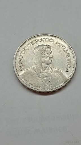 Швейцария 5 франков 1932 год серебро
