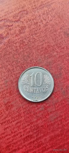 Бразилия 10 сентавос 1994