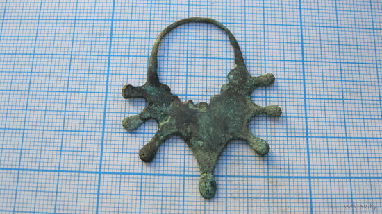 Привеска древняя. Бронза, литье.