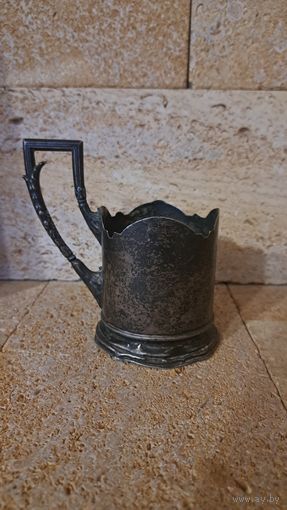 Подстаканник. Серебро 84 проба. Модерн.
