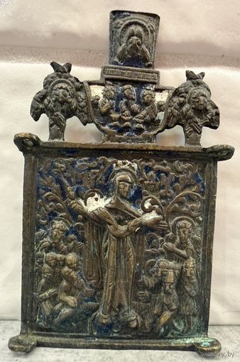 Икона Всех скорбящих Радость. бронза, литье, Российская Империя, 1750-1790 гг.Распродажа коллекции!!!