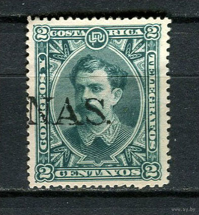 Коста-Рика - 1889 - Президент Альфаро 2С - (есть тонкое место) - [Mi.20] - 1 марка. Гашеная.  (Лот 13HZ)-TG3P46