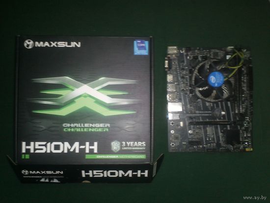 Материнская плата intel H510, Сокет LGA1200 + Процессор + ОЗУ