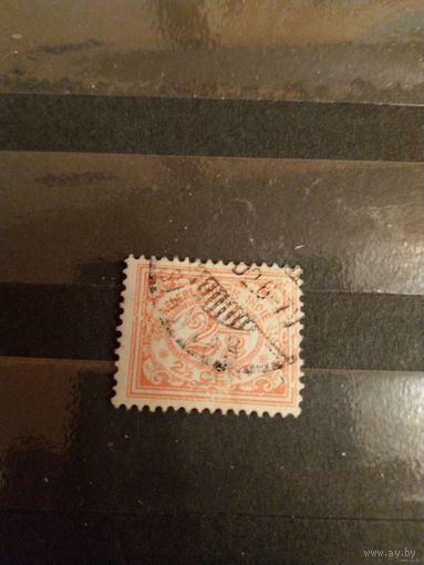 1922 голандская колония Ост-Индия хорошая сохранность марка боится воды (4-9)