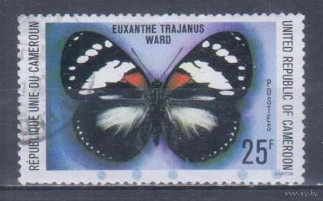 [1840] Камерун 1978. Фауна.Бабочка. Гашеная марка.