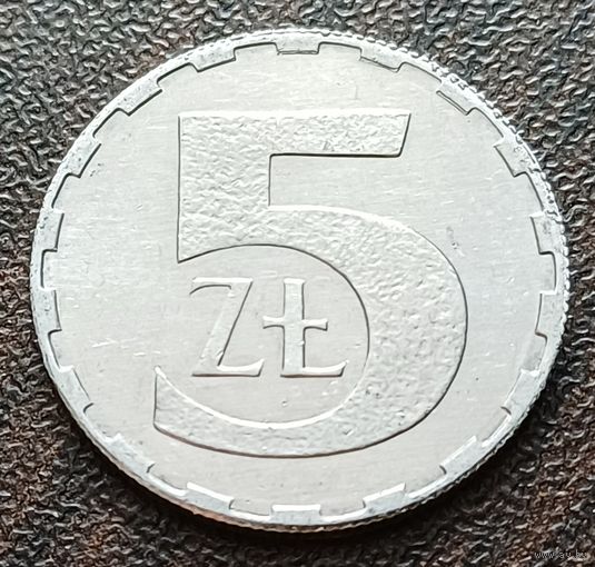 Польша 5 злотых, 1989    ( 1-1-6 )