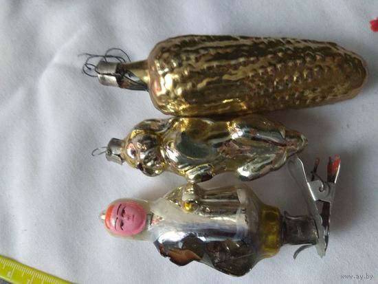 Ёлочные игрушки СССР под реставрацию.