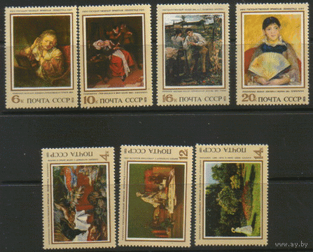Заг. 4241/47. 1973. Зарубежная живопись в музеях СССР. ЧиСт.
