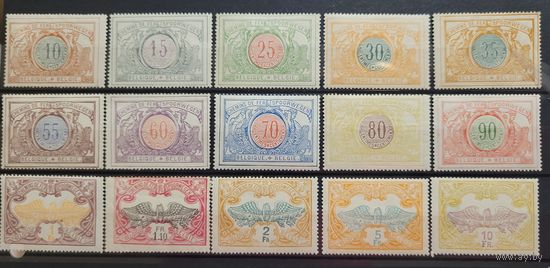 С 1 руб. Железнодорожные марки Бельгии за 1902-1914. 15 шт разных