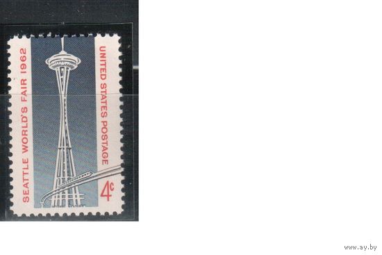 США-1962, (Мих.826), ** , Сиэтл, Телевышка (одиночка)