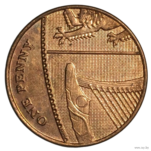 Великобритания 1 пенни, 2010