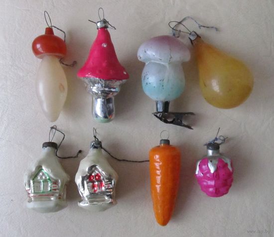 Все лоты с рубля.Елочные игрушки СССР