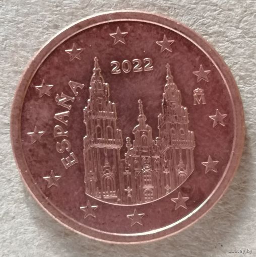 Испания 5 евроцентов 2022 год, KM# 1146