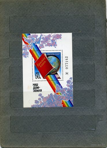 СССР, 1986, почт. блок  191**    НАШ ДОМ НАША ЗЕМЛЯ  , чистая