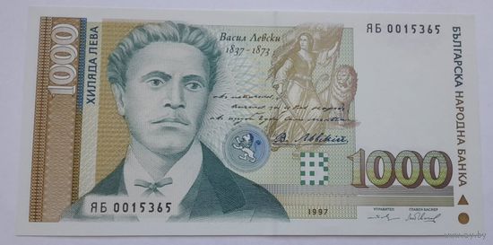 Болгария 1000 лев 1997 года UNC(2)
