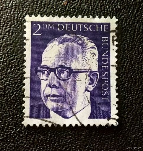 Марка Германия 1970 год Густав Хайнеман