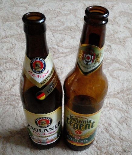 Бутылки.Германия,,PAULANER",Чехия,,Bohemia regent"