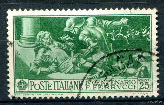 Италия (Королевство) - 1930г. - Франческо Ферруччи, 25 с - 1 марка - гашёная [Mi 338]. #1-It-24-B-1