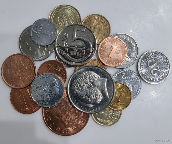 Лот монет 20 шт aUNC, XF 20 шт