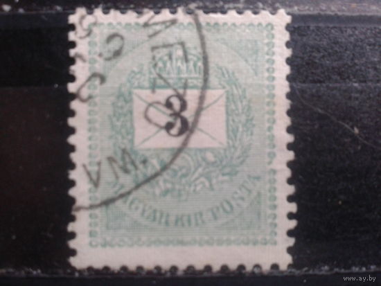 Венгрия 1888-98 Стандарт 3 крейцера 12 1/2:11 1/2