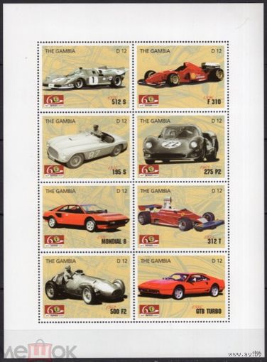 Гамбия 2007г  автомобили Феррари  MNH