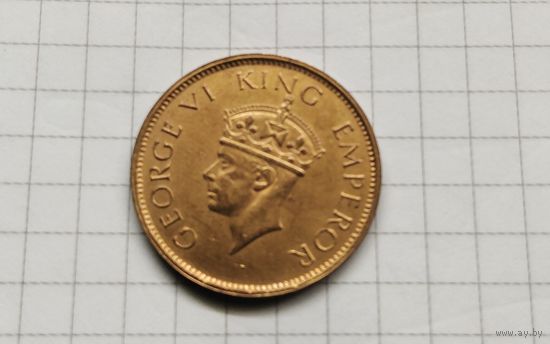 Британская Индия 1/4 ана 1940г