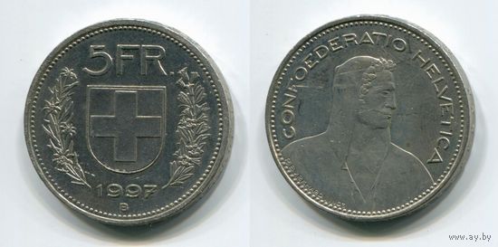 Швейцария. 5 франков (1997, XF)
