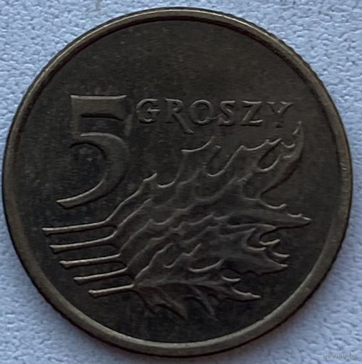 Польша 5 грошей 2005 г.