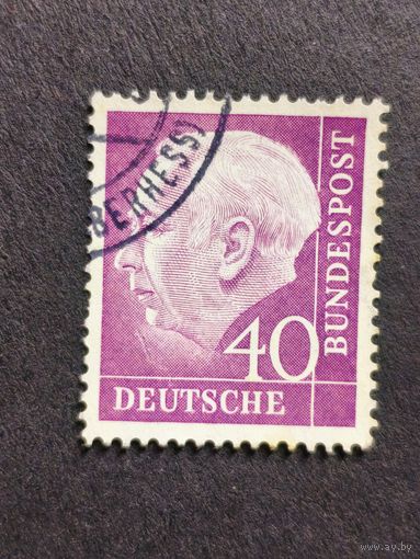 Германия 1954. Профессор, доктор Теодор Хойс (1884-1963), 1-й президент Германии