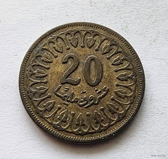 Тунис 20 миллимов, 1983