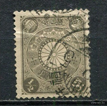 Японская империя - 1901 - Хризантема - [Mi. 90] - полная серия - 1 марка. Гашеная.  (Лот 77GQ)-T41P11