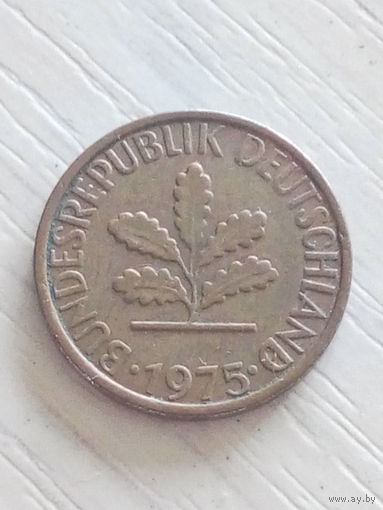 ФРГ 1 пфенниг 1975г./D/