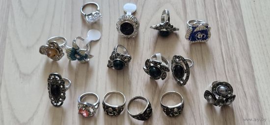 Бижутерия, набор колечек одним лотом
