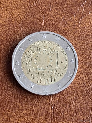 Германия 2 евро 2015 г флаг ЕС