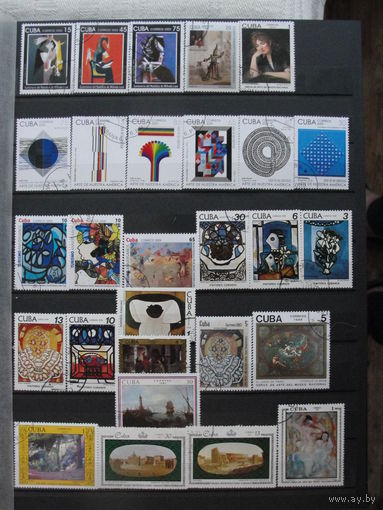 Продажа коллекции с 1 рубля! Культура и искусство на почтовых марках мира.