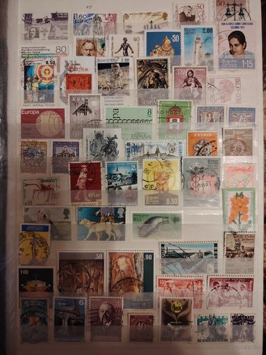 Лот гашенных марок мира 2