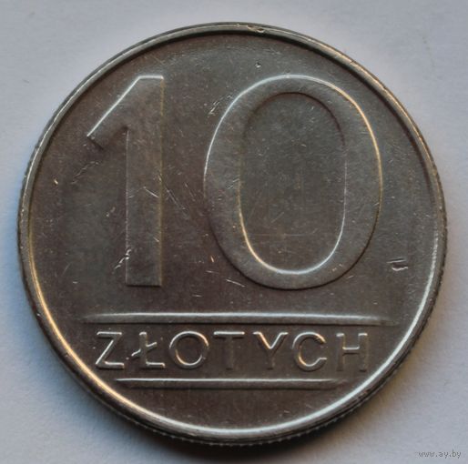 Польша, 10 злотых 1987 г.