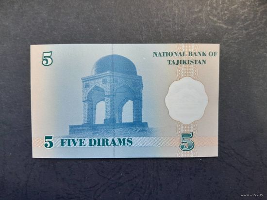 5 дирам 1999  года. Таджикистан. UNC