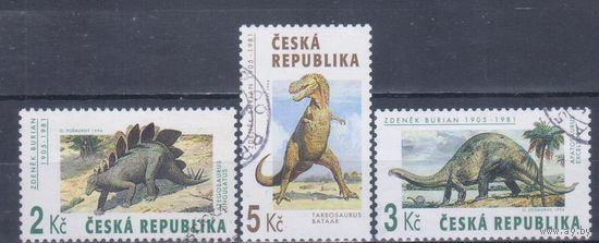 [2223] Чехия 1994. Фауна.Динозавры. Гашеная серия.
