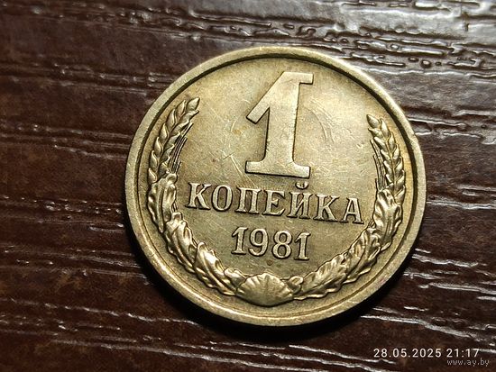 1 копейка 1981 с браком
