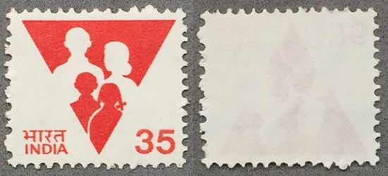Марки Индии 1987г. Демографический контроль