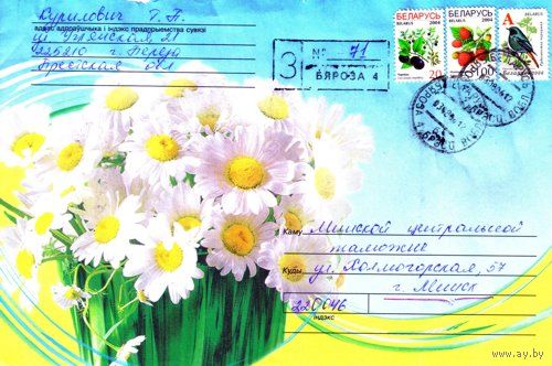 2006. Конверт, прошедший почту "Ромашки"
