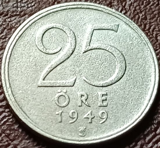 Швеция 25 эре, 1949    ( 1-2-2 )