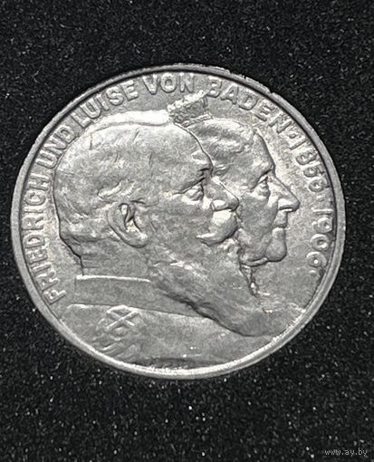 2 марки 1906 Баден