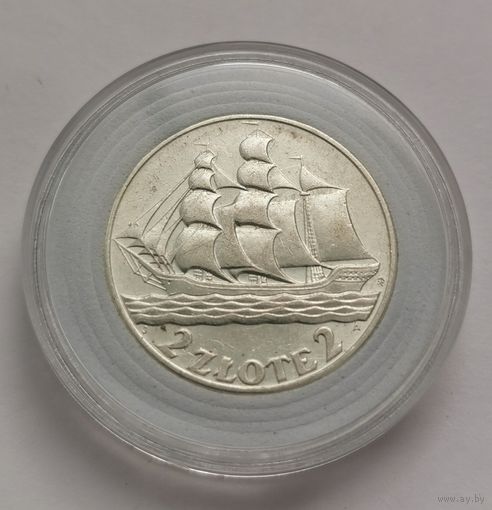 28. 2 злотых 1936 г. Кораблик
