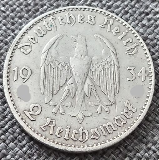 2 рейхсмарки Кирха J